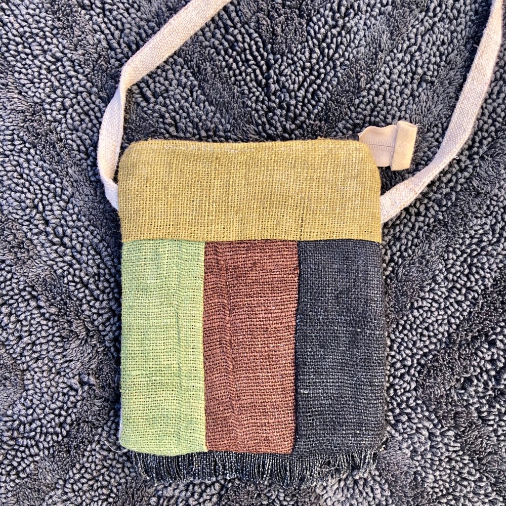 Hemp & Cotton Fringed Crossbody Bag